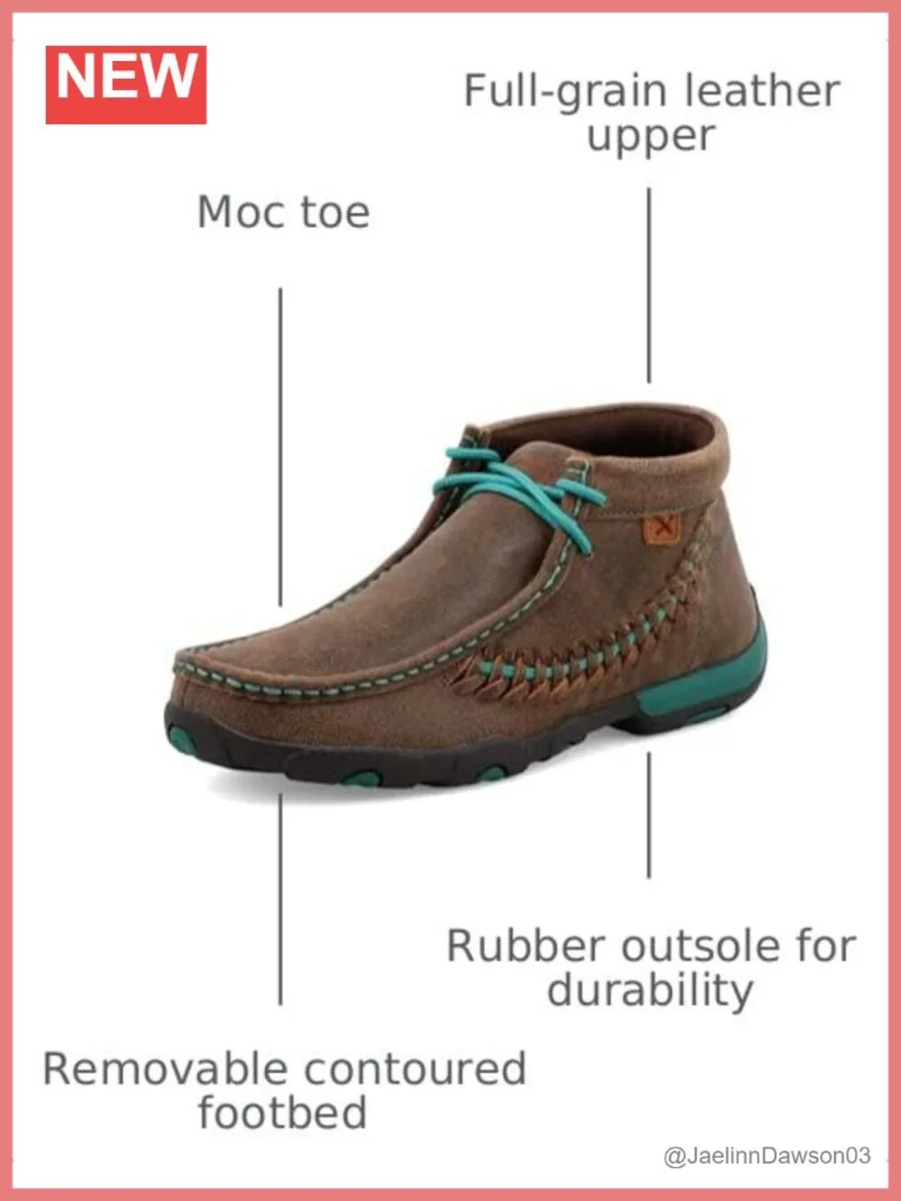 Women's Leather Driving Moc Boat Shoe Lace-Up